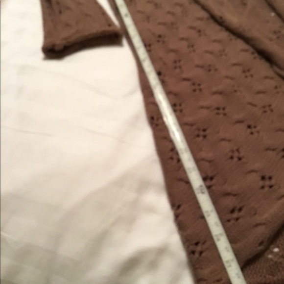 Peck & Peck duster cardigan lightweight Pointelle - Picture 6 of 8